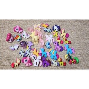 Lot of 31 My Little Pony MLP Figures Various Eras Mini Sizes
